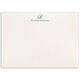 Elegant Script Initial Letterpress Flat Note Cards Image 5 of 5